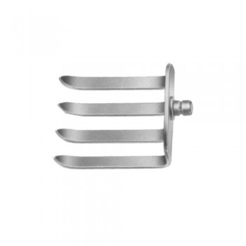 Caspar Lateral Blade Blade with 4 Prongs Stainless Steel, Blade Size 47 x 52 mm